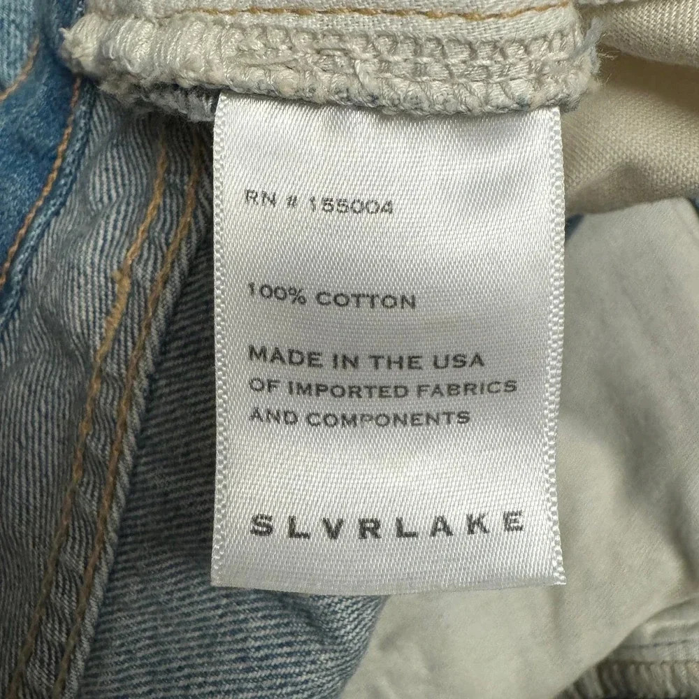 NWOT $339 SLVRLAKE London Crop Jean - Medium Wash High-Waist 90's Mom Denim - Picture 8 of 9